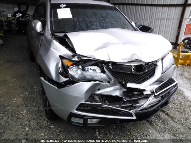 2HNYD2H64BH549091 - 2011 ACURA MDX TECHNOLOGY SILVER photo 6