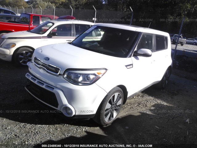 KNDJX3A59F7190764 - 2015 KIA SOUL ! WHITE photo 2