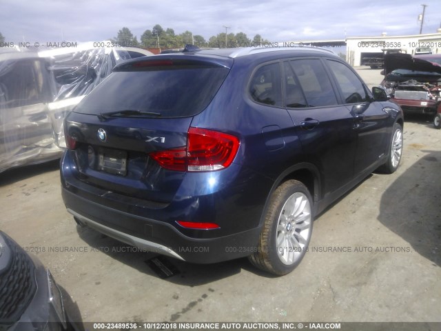 WBAVM1C55EVW50361 - 2014 BMW X1 SDRIVE28I BLUE photo 4