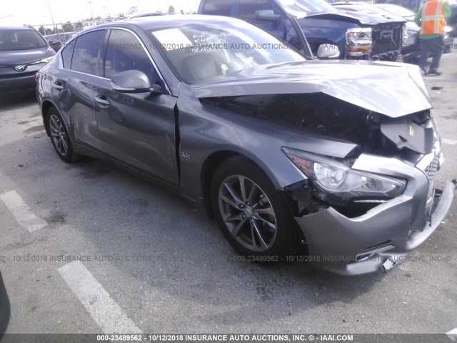 JN1EV7APXHM740254 - 2017 INFINITI Q50 PREMIUM/SPORT/SE GRAY photo 1