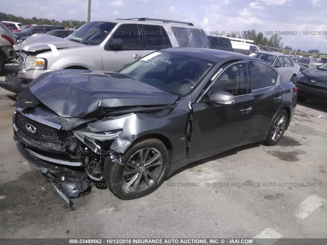 JN1EV7APXHM740254 - 2017 INFINITI Q50 PREMIUM/SPORT/SE GRAY photo 2