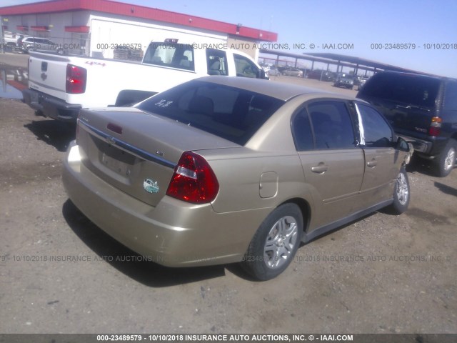 1G1ZS58F77F109224 - 2007 CHEVROLET MALIBU LS 金色 照片 4