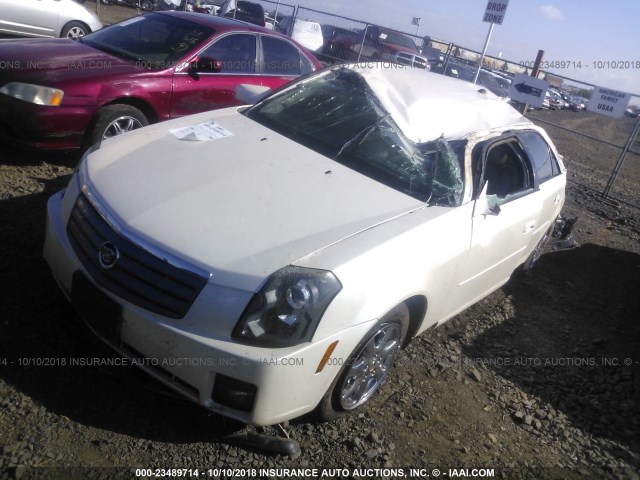 1G6DP567150157254 - 2005 CADILLAC CTS HI FEATURE V6 WHITE photo 2