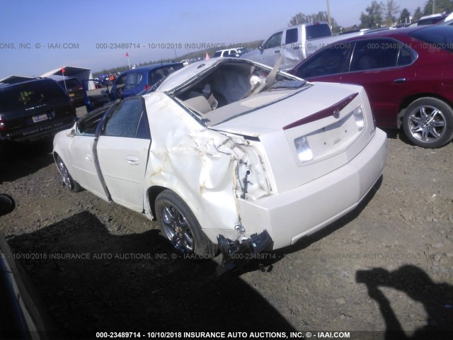 1G6DP567150157254 - 2005 CADILLAC CTS HI FEATURE V6 WHITE photo 3