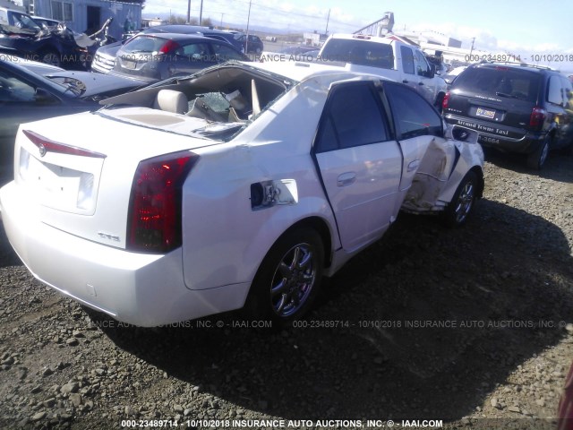 1G6DP567150157254 - 2005 CADILLAC CTS HI FEATURE V6 WHITE photo 4