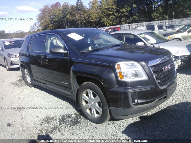 2GKALMEK8G6243199 - 2016 GMC TERRAIN SLE BLACK photo 1