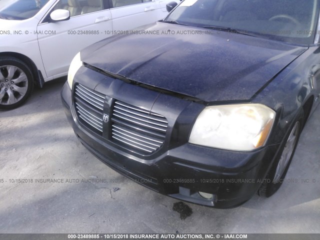 2D4FV47V16H462644 - 2006 DODGE MAGNUM SXT BLACK photo 6