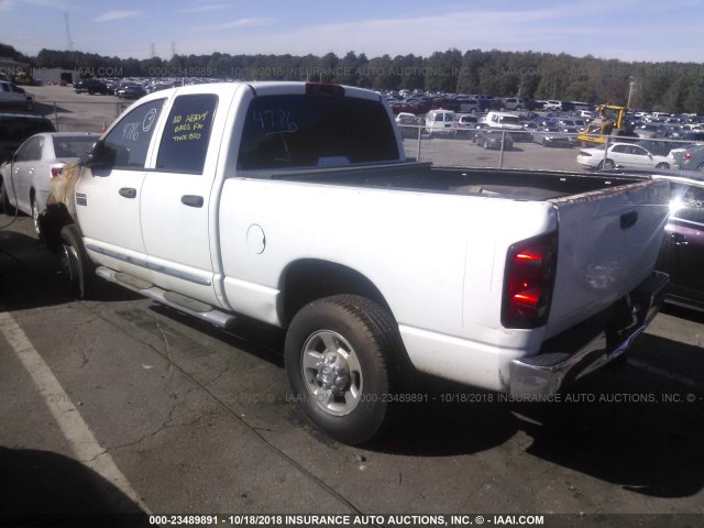 3D7KS28A68G114786 - 2008 DODGE RAM 2500 ST/SLT WHITE photo 3