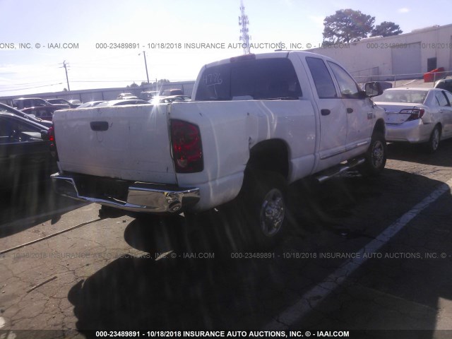 3D7KS28A68G114786 - 2008 DODGE RAM 2500 ST/SLT WHITE photo 4