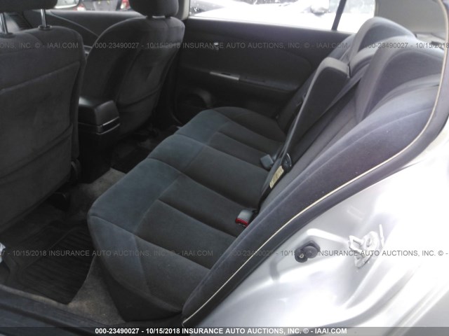 1N4AL11D32C265201 - 2002 NISSAN ALTIMA S/SL SILVER photo 8