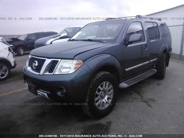 5N1AR1NB1AC607594 - 2010 NISSAN PATHFINDER S/LE/SE GRAY photo 2