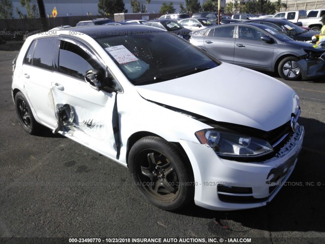 3VW217AU1FM039604 - 2015 VOLKSWAGEN GOLF WHITE photo 1