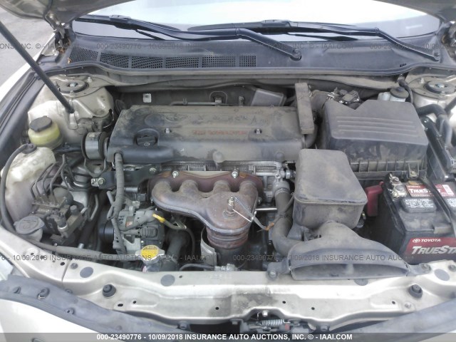 4T1BE46K49U871365 - 2009 TOYOTA CAMRY SE/LE/XLE GOLD photo 10