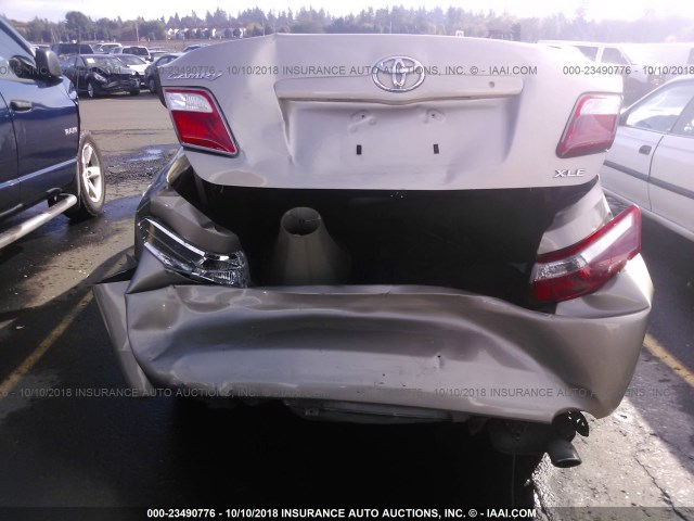 4T1BE46K49U871365 - 2009 TOYOTA CAMRY SE/LE/XLE GOLD photo 6