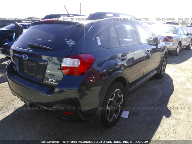 JF2GPAKCXE8212762 - 2014 SUBARU XV CROSSTREK 2.0 LIMITED GRAY photo 4