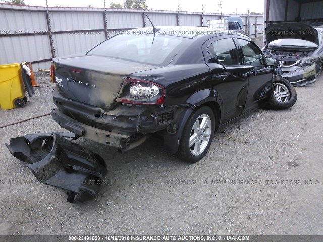 1C3CDZCB7CN156602 - 2012 DODGE AVENGER SXT BLACK photo 4