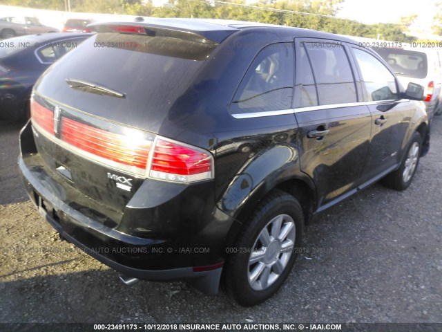 2LMDU88C77BJ31065 - 2007 LINCOLN MKX BLACK photo 4