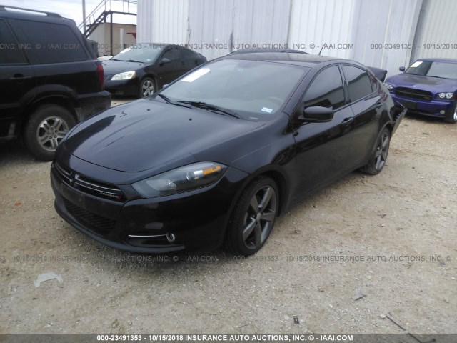 1C3CDFEB6FD266451 - 2015 DODGE DART GT BLACK photo 2