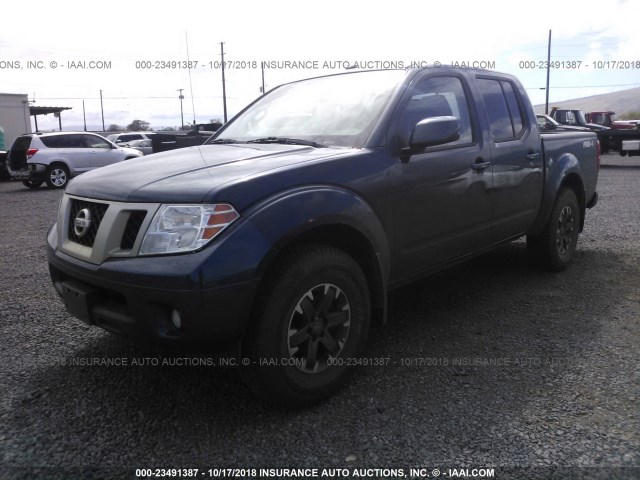 1N6AD0EV2GN714719 - 2016 NISSAN FRONTIER S/SV/SL/PRO-4X BLUE photo 2