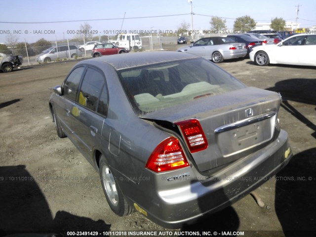 JHMES96643S017603 - 2003 HONDA CIVIC HYBRID GOLD photo 3