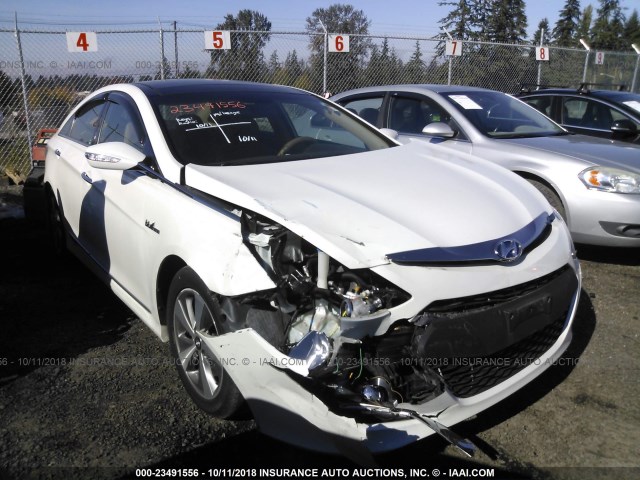 KMHEC4A41CA040734 - 2012 HYUNDAI SONATA HYBRID WHITE photo 1