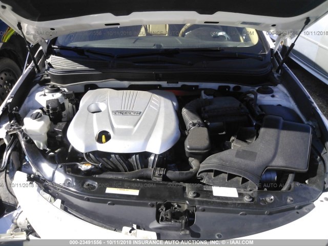 KMHEC4A41CA040734 - 2012 HYUNDAI SONATA HYBRID WHITE photo 10