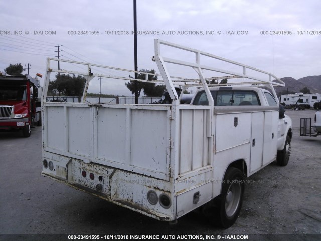 1FDXF46P04EC55437 - 2004 FORD F450 SUPER DUTY WHITE photo 4