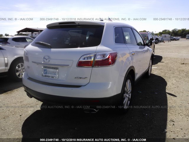 JM3TB2MA5A0212407 - 2010 MAZDA CX-9 WHITE photo 4