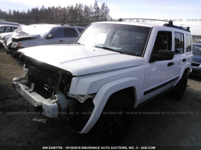 1J8HG48K96C206171 - 2006 JEEP COMMANDER WHITE photo 2