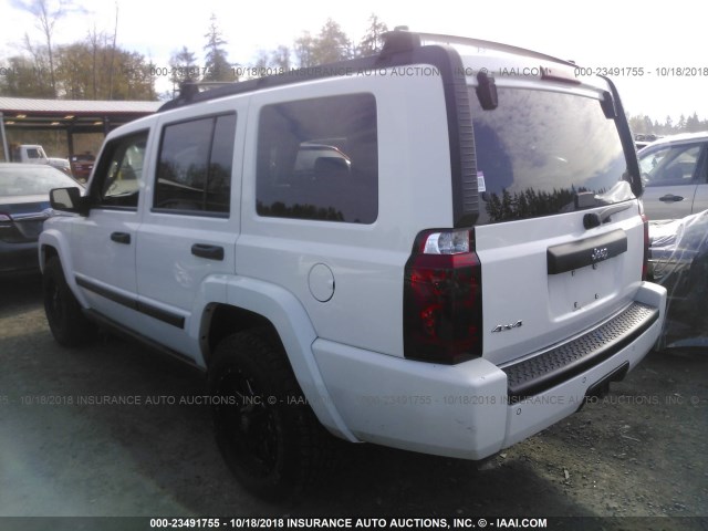 1J8HG48K96C206171 - 2006 JEEP COMMANDER WHITE photo 3