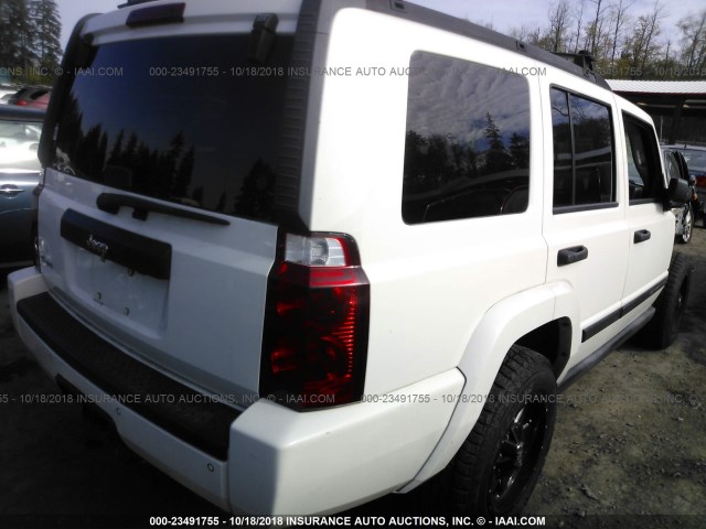 1J8HG48K96C206171 - 2006 JEEP COMMANDER WHITE photo 4