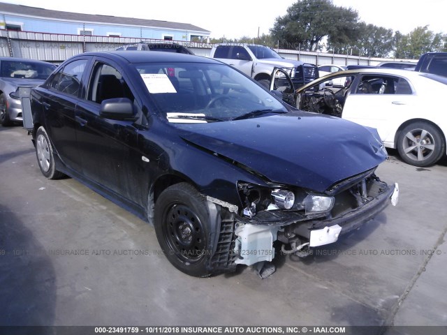 JA32U1FUXAU003767 - 2010 MITSUBISHI LANCER DE BLACK photo 1