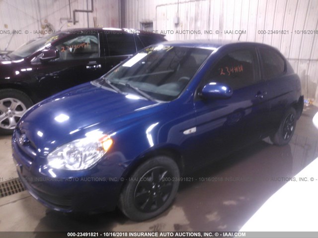 KMHCM3AC7BU190995 - 2011 HYUNDAI ACCENT GL BLUE photo 2