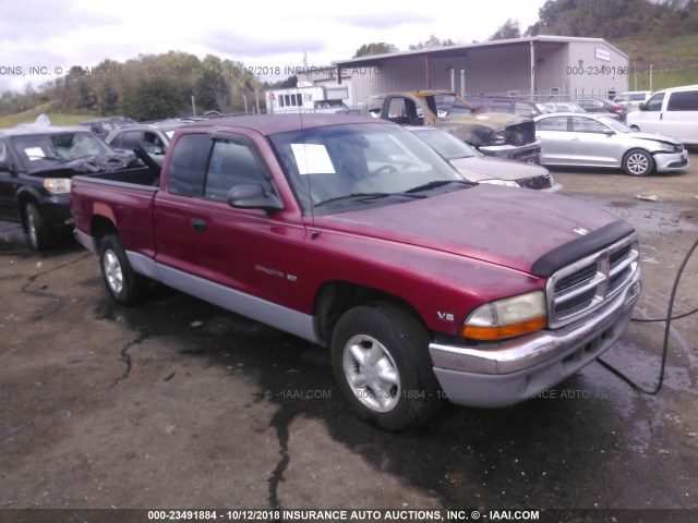 1B7GL22X2WS762674 - 1998 DODGE DAKOTA RED photo 1