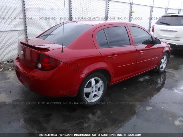 1G1AL55FX67769572 - 2006 CHEVROLET COBALT LT RED photo 4