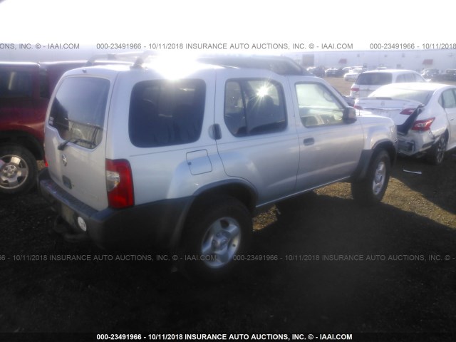 5N1ED28Y53C645290 - 2003 NISSAN XTERRA XE/SE SILVER photo 4