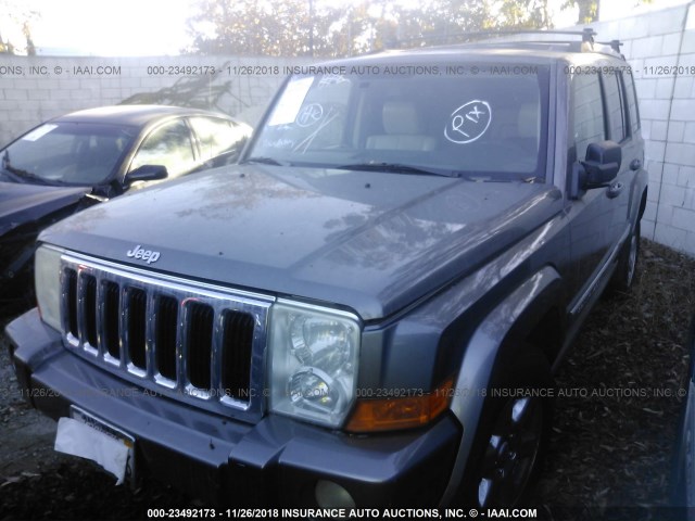 1J8HH58NX7C702451 - 2007 JEEP COMMANDER LIMITED GRAY photo 2