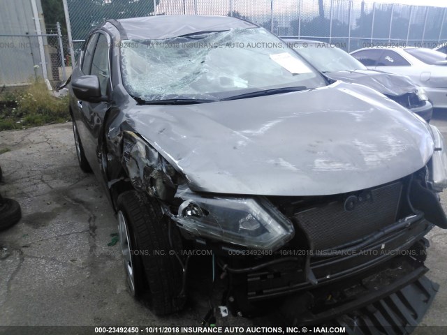 5N1AT2MT7EC806365 - 2014 NISSAN ROGUE S/SL/SV GRAY photo 6