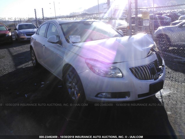 2G4GS5EV6D9220454 - 2013 BUICK REGAL PREMIUM WHITE photo 1