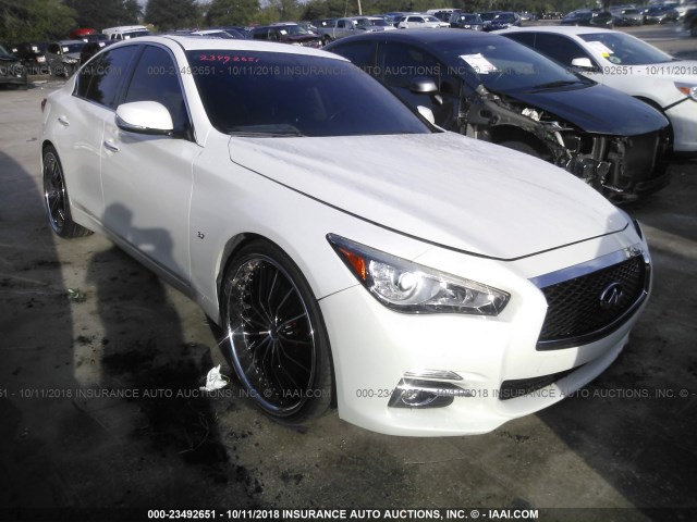 JN1BV7AP3EM686892 - 2014 INFINITI Q50 PREMIUM/SPORT WHITE photo 1