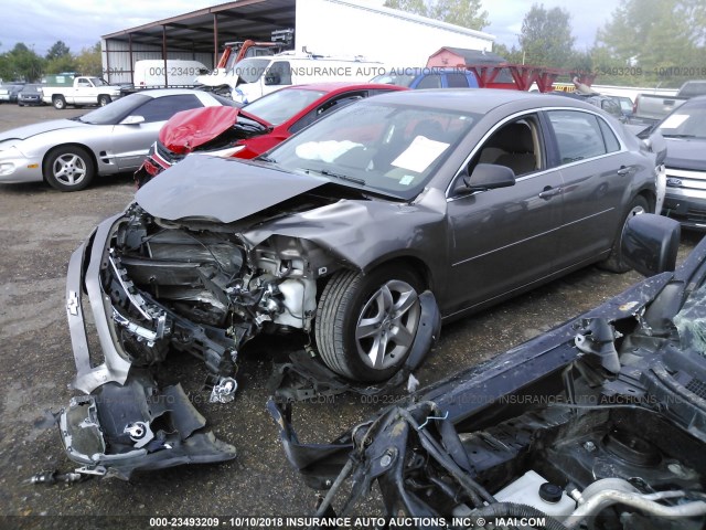 1G1ZB5E06CF263496 - 2012 CHEVROLET MALIBU LS TEAL photo 2