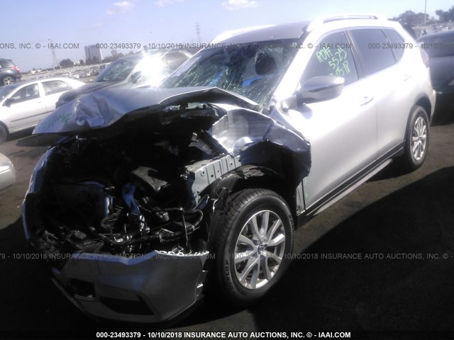 JN8AT2MT0JW455087 - 2018 NISSAN ROGUE S/SL/SV SILVER photo 2