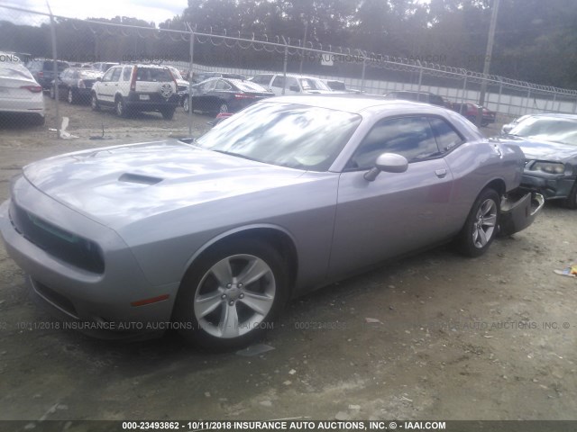 2C3CDZAG4FH773726 - 2015 DODGE CHALLENGER SXT SILVER photo 2