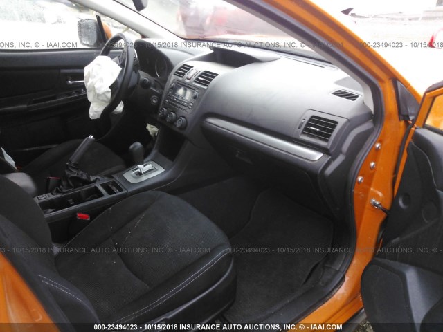 JF2GPACC2D2218605 - 2013 SUBARU XV CROSSTREK 2.0 PREMIUM ORANGE photo 5