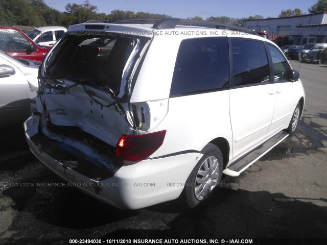 5TDKK4CC4AS321084 - 2010 TOYOTA SIENNA CE/LE WHITE photo 4