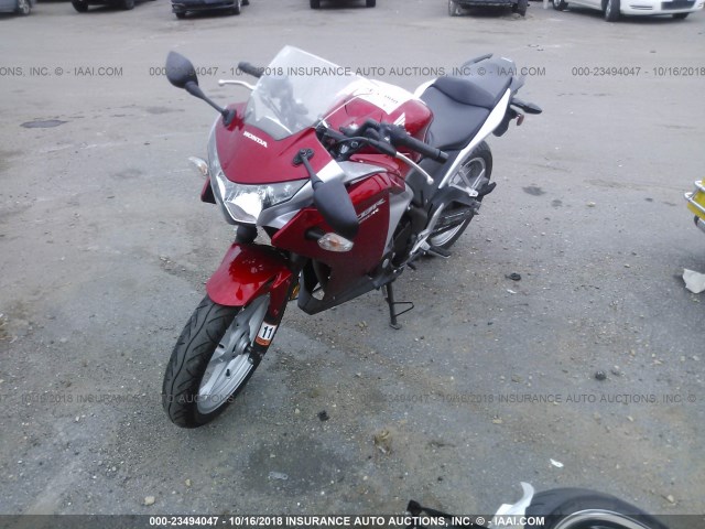 MLHMC4110B5000266 - 2011 HONDA CBR250 R RED photo 2