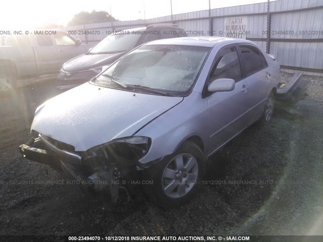 1NXBR32E18Z004616 - 2008 TOYOTA COROLLA CE/LE/S GRAY photo 2