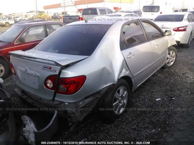 1NXBR32E18Z004616 - 2008 TOYOTA COROLLA CE/LE/S GRAY photo 4