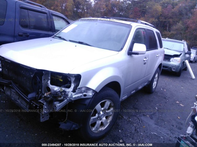 1FMCU9EG3AKC13750 - 2010 FORD ESCAPE LIMITED SILVER photo 2