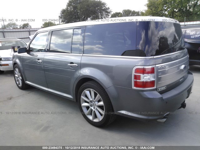 2FMHK6DT9ABD02726 - 2010 FORD FLEX LIMITED GRAY photo 3